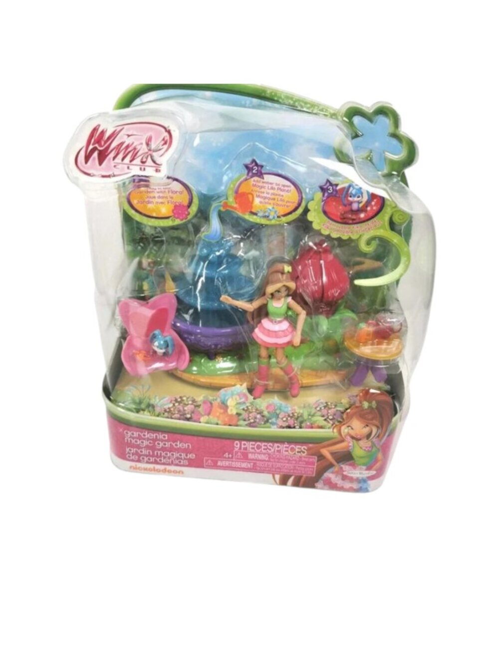 Winx Club Nickelodeon Gardenia Magic Garden Play Set Flora & Kikko New - Picture 1 of 6